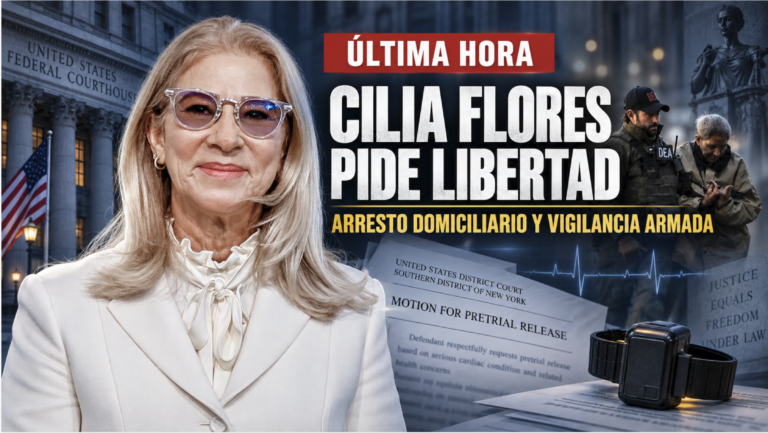 La defensa de Cilia Flores presentó el 9 de septiembre de 2026 una solicitud de libertad previa al juicio bajo estrictas condiciones de vigilancia.
